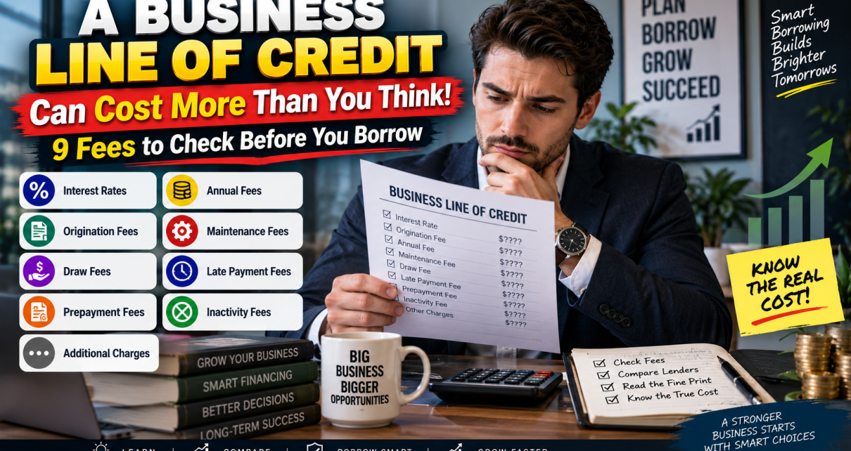 Business line of credit fees and borrowing costs