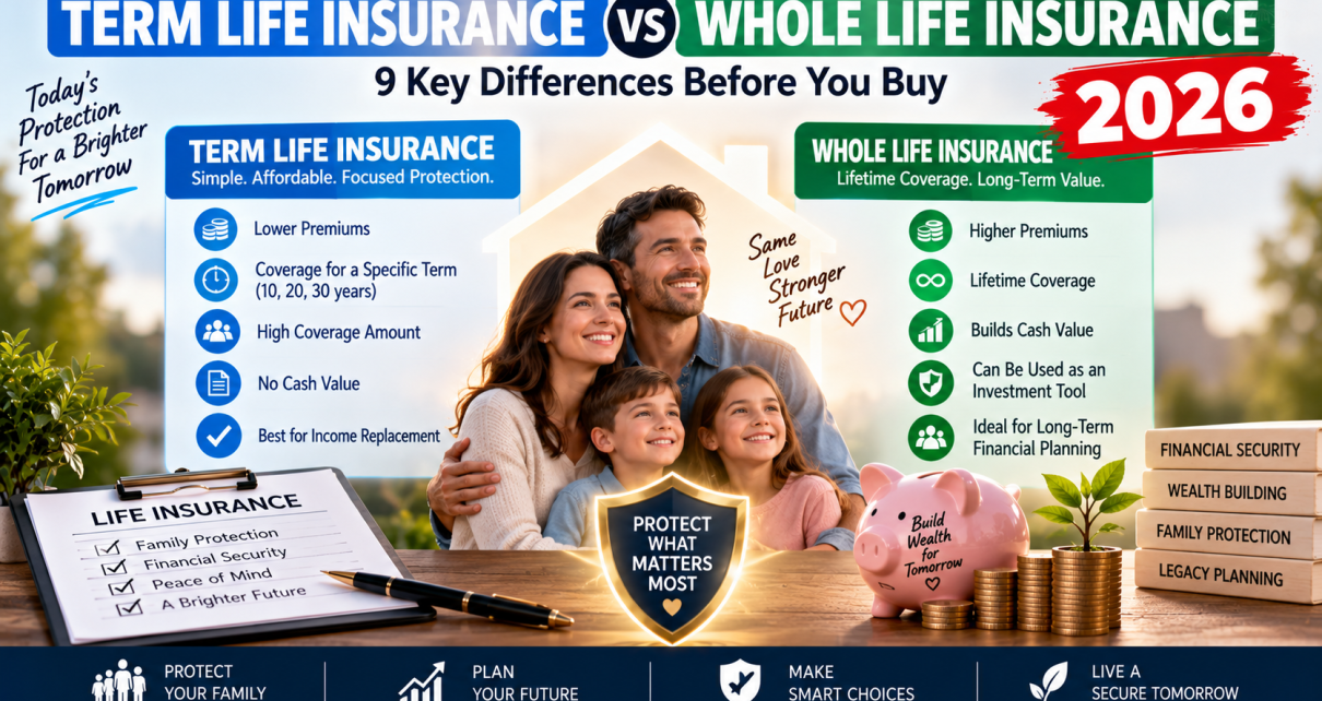 term life insurance vs whole life insurance 2026
