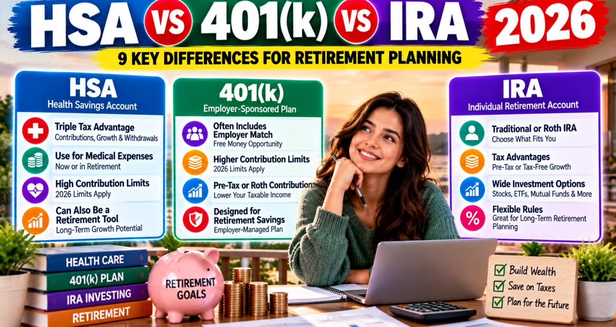 HSA vs 401k vs IRA 2026