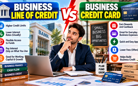 Suggestion: business line of credit vs business credit card comparison for small businesses