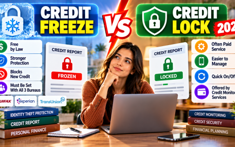Credit freeze vs credit lock comparison for identity protection