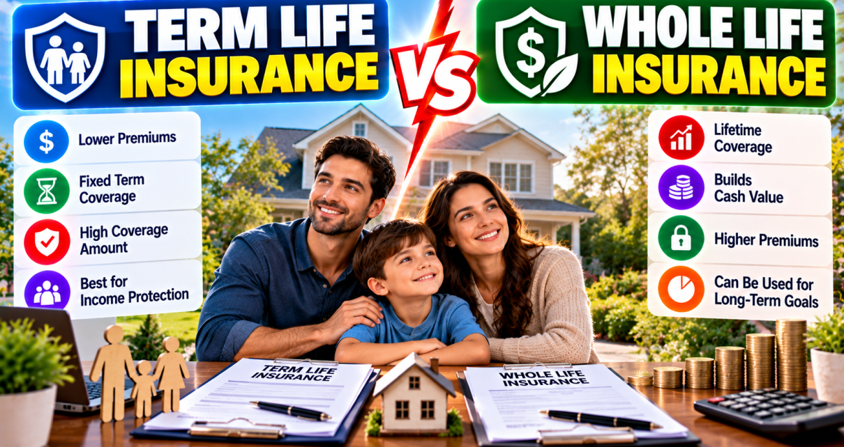 Term life insurance vs whole life insurance 2026